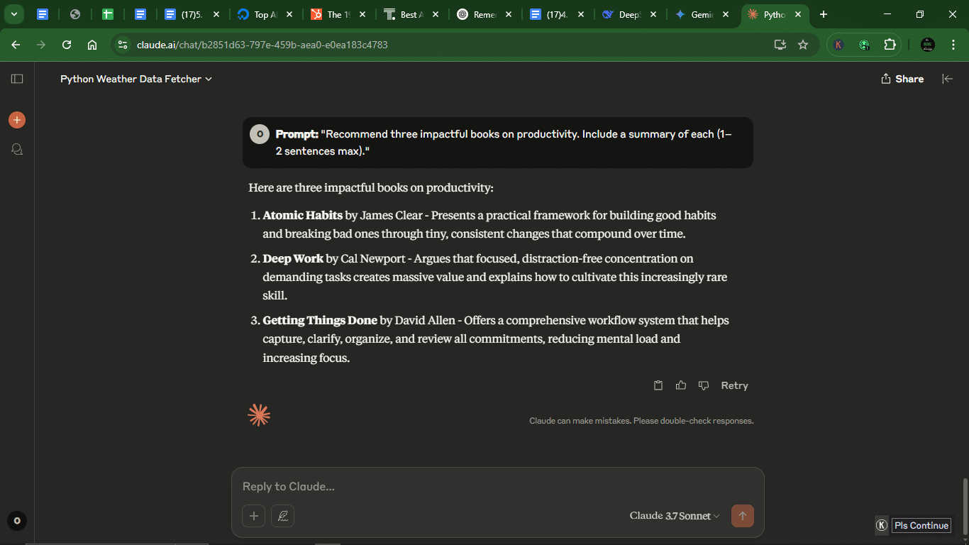 I tested Gemini vs. Claude with 10 prompts: here's the winner. 27 AD 4nXdZZkn6i