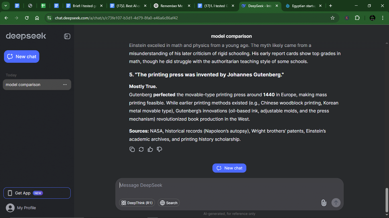 I tested Gemini and Deepseek with 10 prompts: Here is my winner 16 AD 4nXeJ3oimxeu KmC4V7bdJrfJRKnZyBaCHvmAMwaF6BhvCGXYN6fd9iIE6X7aWGZgLFWOUctT4osMLgjDQY YVIAuDfLdFzx