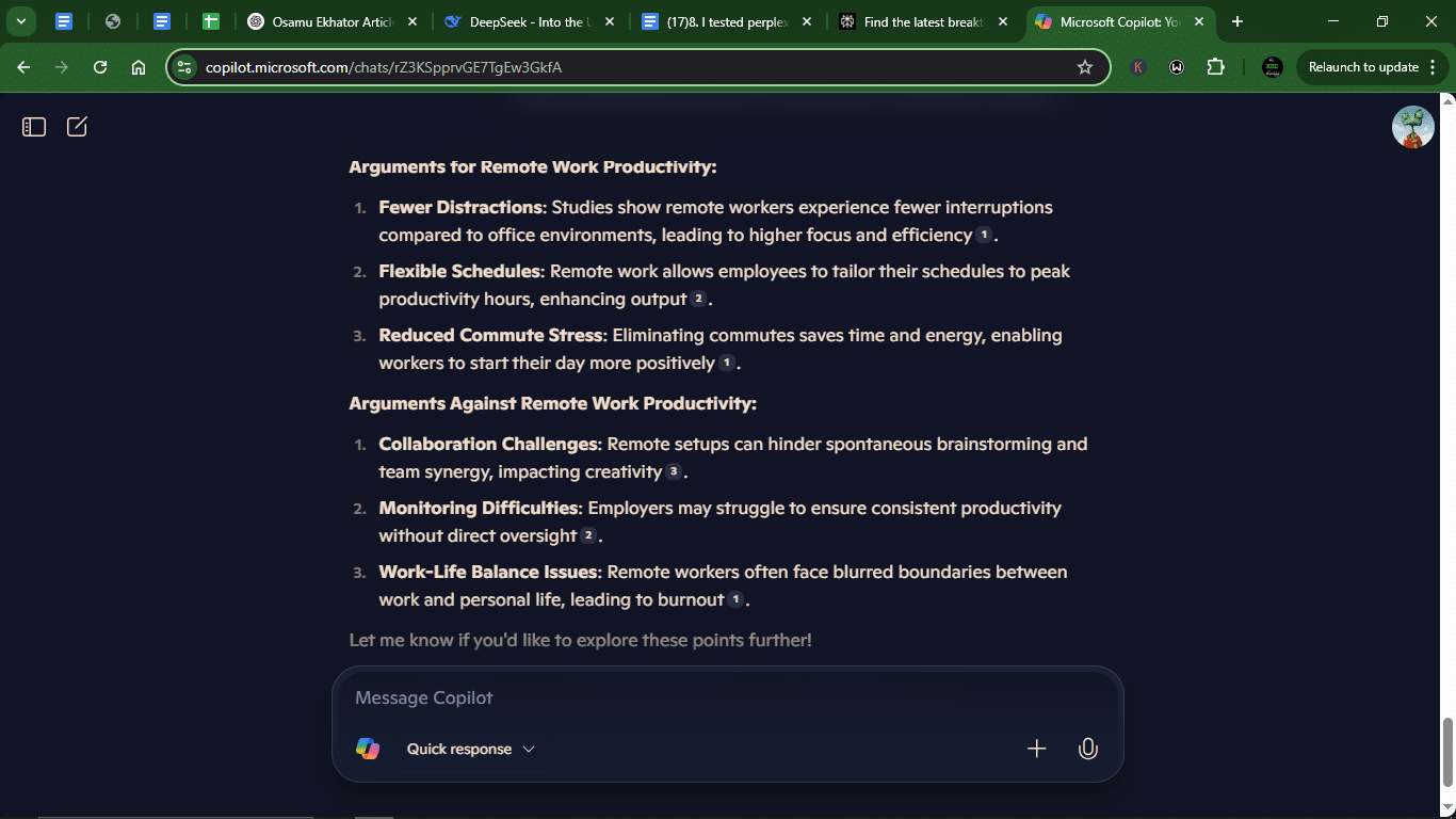 I tested Perplexity vs Copilot with 10 prompts for different use cases — Here’s what I found 21 AD 4nXf ojiOoJC1lOHxzvff9pvjLyn5Gi1TGExY5rIYeLHL6ET9ipX5Na5qLRnAATcnu4Fo jfPuM65liSkHOXSPwFlsCJa4HSKnhey