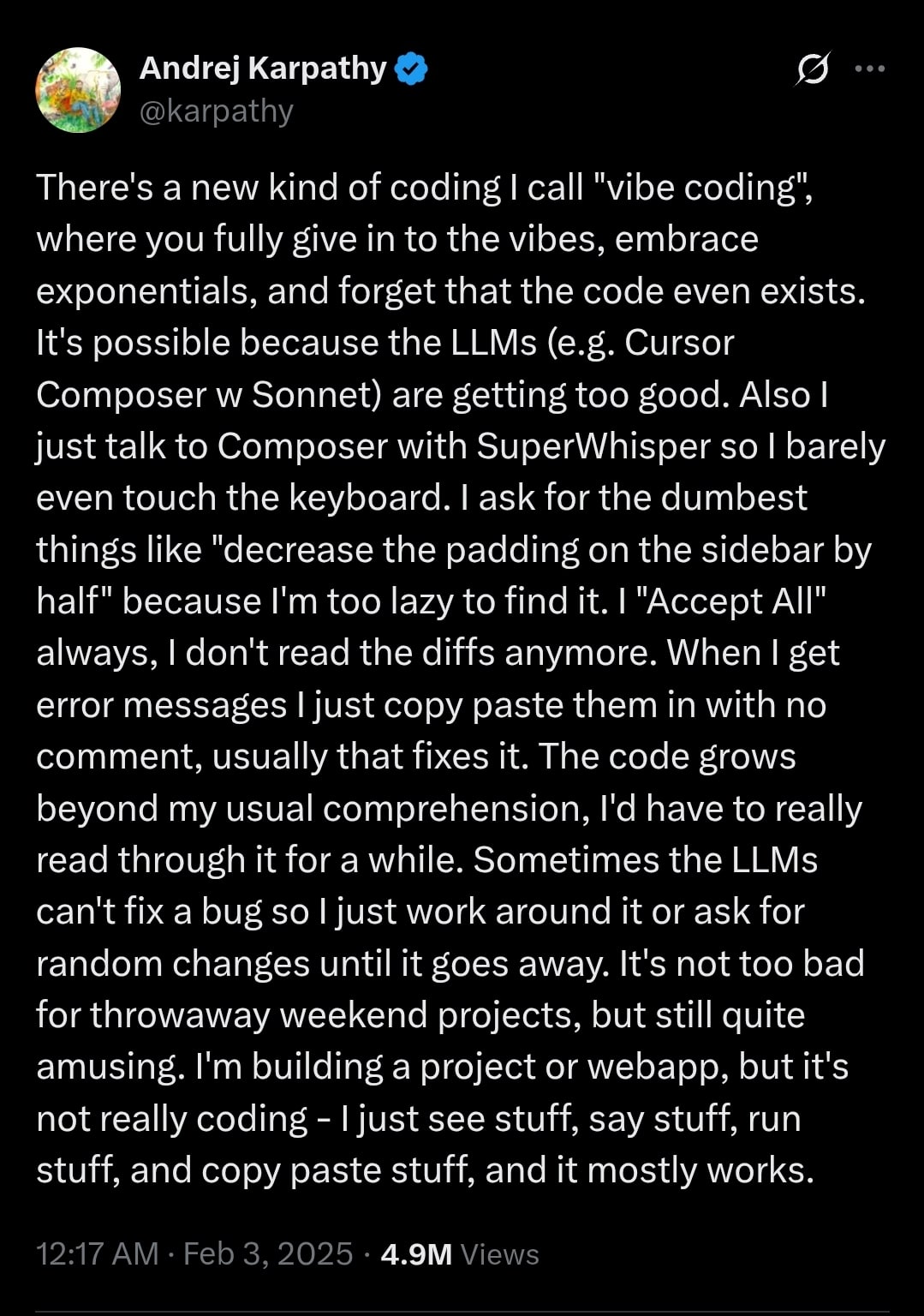 What is vibe coding? Everything you need to know about building with AI 1 AD 4nXfza8TnnNi6lReFTJMGUXb54x1tRoPK1T7q8iB7ETB4K s683D3FrOo4aJ 5Mg0Wl Ubije8smUSlzsn0bJVt9VUnMo olfJYyAG2dAX mPY4YZ9Mc7NYhmuIRpRvp5kG kARc9g