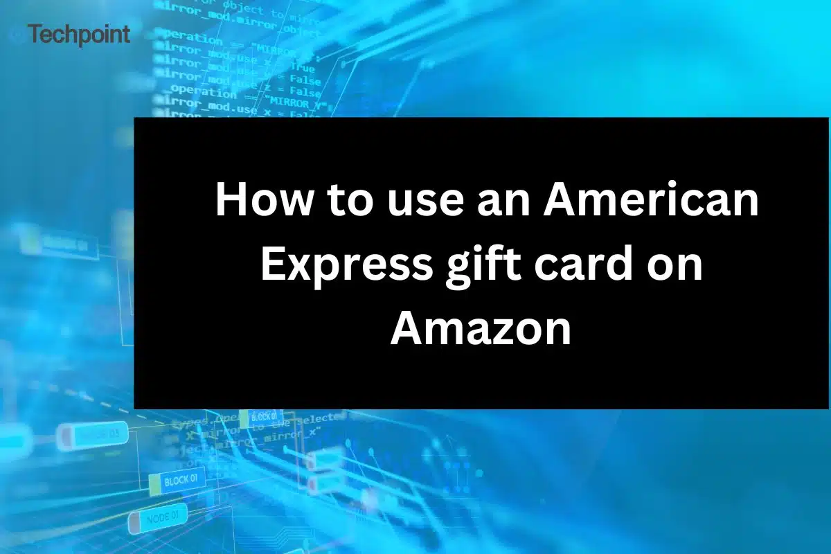 How to use an American Express gift card on Amazon