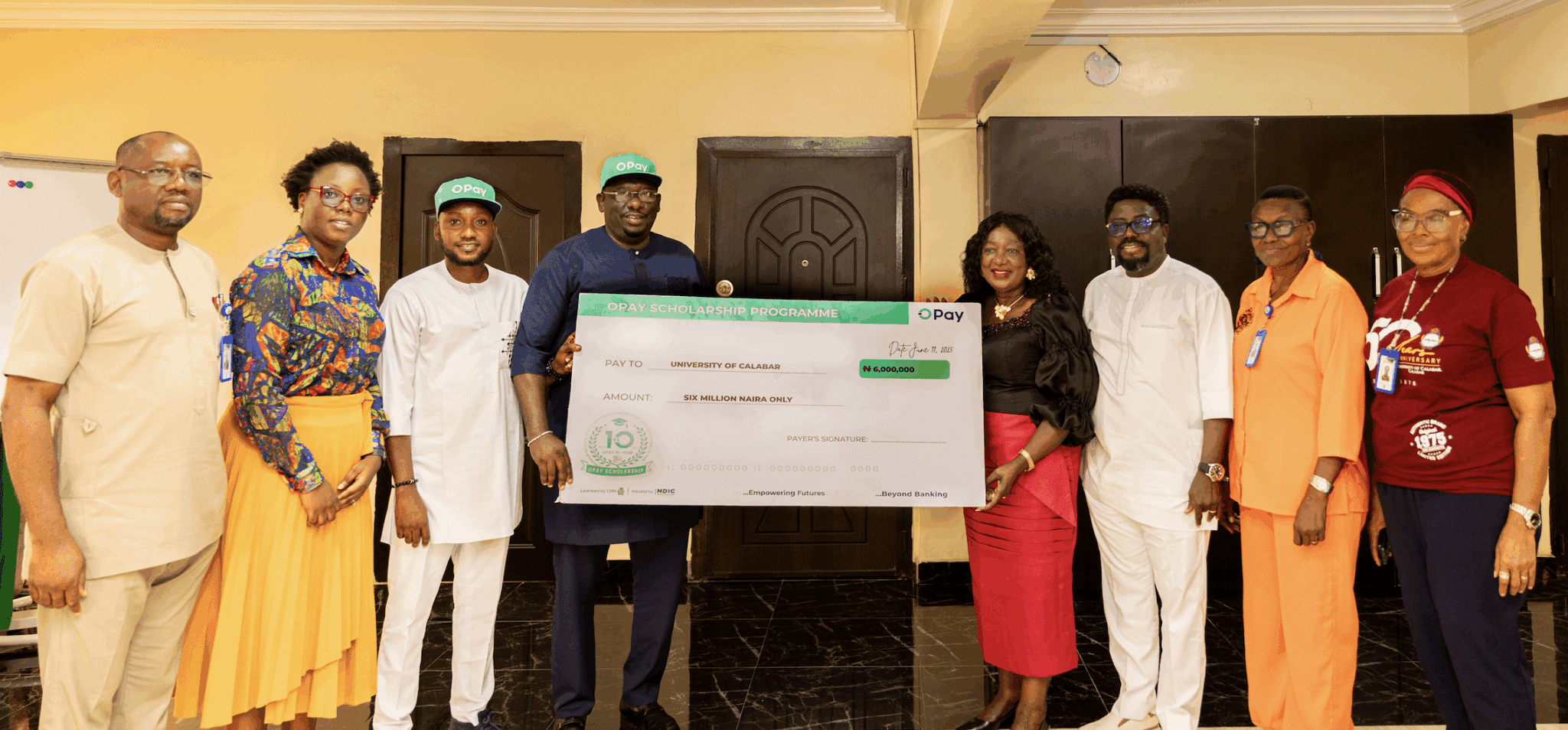 University of Calabar joins beneficiaries of OPay’s ₦1.2 billion 10-year scholarship programme