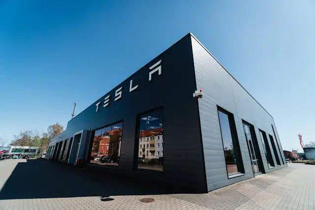 A Tesla building